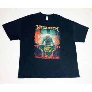 Megadeath T-Shirt 2XL Black New World Order Tour 2017